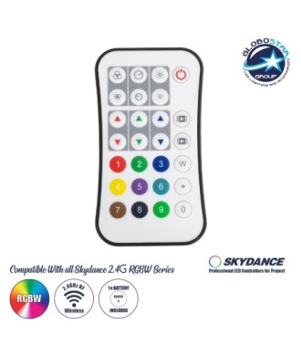 GloboStar® 73158 R9 SKYDANCE Ασύρματο Χειριστήριο RF 2.4Ghz 1 Group για όλα τα Πολύχρωμα SKYDANCE Controller DC 3V 1 x CR2032 - IP20  Μ10.7 x Π5.8 x Υ1cm - 5 Χρόνια Εγγύηση